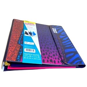 Mead 3-Ring Trapper Keeper Binder Animal Print